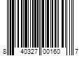 Barcode Image for UPC code 840327001607