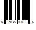 Barcode Image for UPC code 840327039945