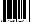 Barcode Image for UPC code 840327322047