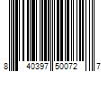 Barcode Image for UPC code 840397500727