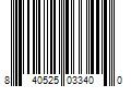 Barcode Image for UPC code 840525033400