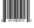 Barcode Image for UPC code 840716250180