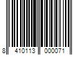 Barcode Image for UPC code 8410113000071