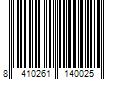 Barcode Image for UPC code 8410261140025