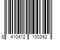 Barcode Image for UPC code 8410412100342