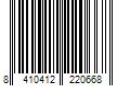 Barcode Image for UPC code 8410412220668