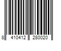 Barcode Image for UPC code 8410412280020