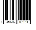 Barcode Image for UPC code 8410702001014