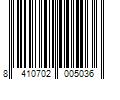 Barcode Image for UPC code 8410702005036