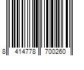 Barcode Image for UPC code 8414778700260