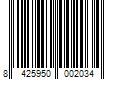 Barcode Image for UPC code 8425950002034