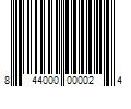 Barcode Image for UPC code 844000000024