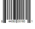 Barcode Image for UPC code 844093001601