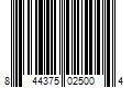 Barcode Image for UPC code 844375025004