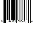 Barcode Image for UPC code 844983000424