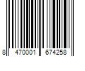 Barcode Image for UPC code 8470001674258