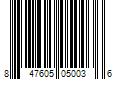 Barcode Image for UPC code 847605050036