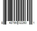 Barcode Image for UPC code 848799022601