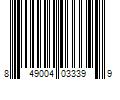 Barcode Image for UPC code 849004033399