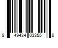 Barcode Image for UPC code 849434033556