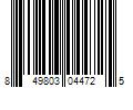 Barcode Image for UPC code 849803044725