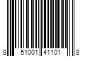 Barcode Image for UPC code 851001411018