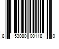 Barcode Image for UPC code 853080001180