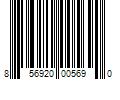 Barcode Image for UPC code 856920005690. Product Name: GoodPop Just Juice + Bubbly Water Mini Cans Orange 7.5 fl oz 6 Pk