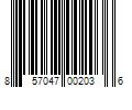 Barcode Image for UPC code 857047002036