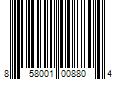 Barcode Image for UPC code 858001008804