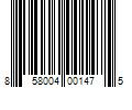 Barcode Image for UPC code 858004001475