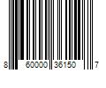 Barcode Image for UPC code 860000361507. Product Name: USPharma Ltd. Cushion Grip Long-Lasting Thermoplastic Denture Adhesive  1 oz.