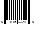 Barcode Image for UPC code 860001575408