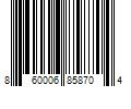 Barcode Image for UPC code 860006858704. Product Name: Stirrup Unlimited LLC d.b.a Kazmaleje KAZMALEJE Kurls Plus Wide Tooth Paddle Brush  Cobalt