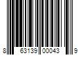 Barcode Image for UPC code 863139000439