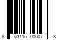 Barcode Image for UPC code 863415000078