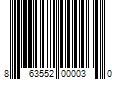 Barcode Image for UPC code 863552000030