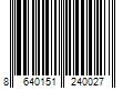 Barcode Image for UPC code 8640151240027