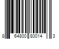 Barcode Image for UPC code 864800800143