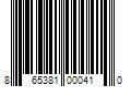 Barcode Image for UPC code 865381000410