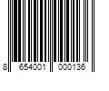 Barcode Image for UPC code 8654001000136