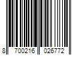 Barcode Image for UPC code 8700216026772