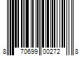 Barcode Image for UPC code 870699002728