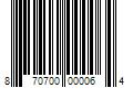 Barcode Image for UPC code 870700000064