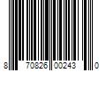 Barcode Image for UPC code 870826002430