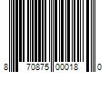 Barcode Image for UPC code 870875000180