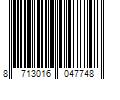 Barcode Image for UPC code 8713016047748