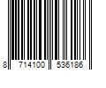 Barcode Image for UPC code 8714100536186