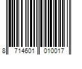 Barcode Image for UPC code 8714601010017