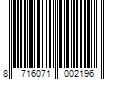 Barcode Image for UPC code 8716071002196